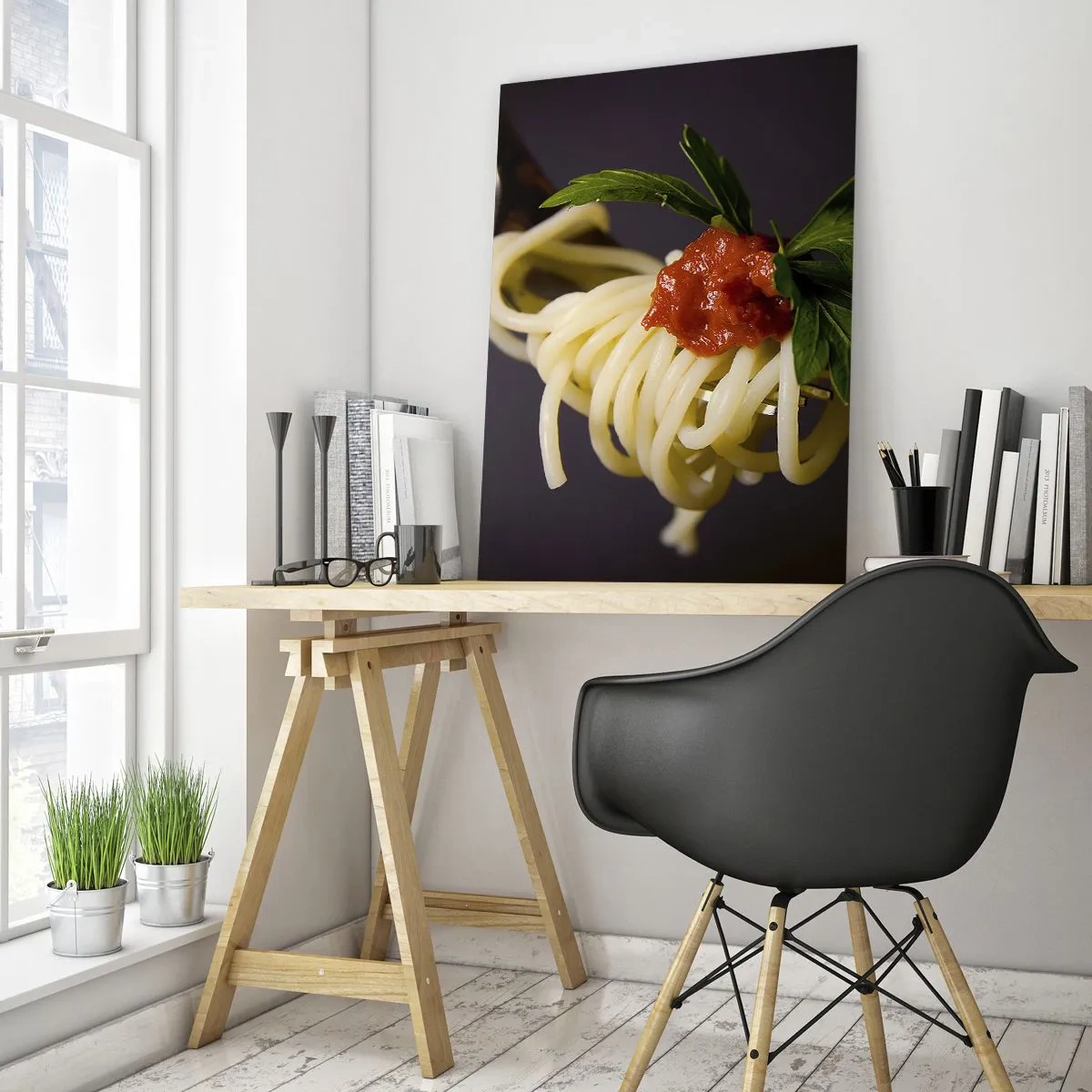 Billede på glas - En lækker bid - 50x70 cm
