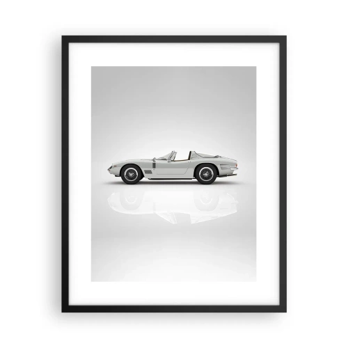 Plakat i sort ramme - Løftet om sjov - 40x50 cm