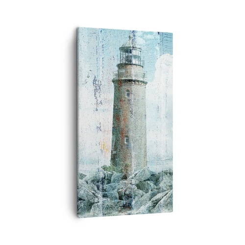 Lærredstryk - Billede på lærred - På gammelt træ - 45x80 cm