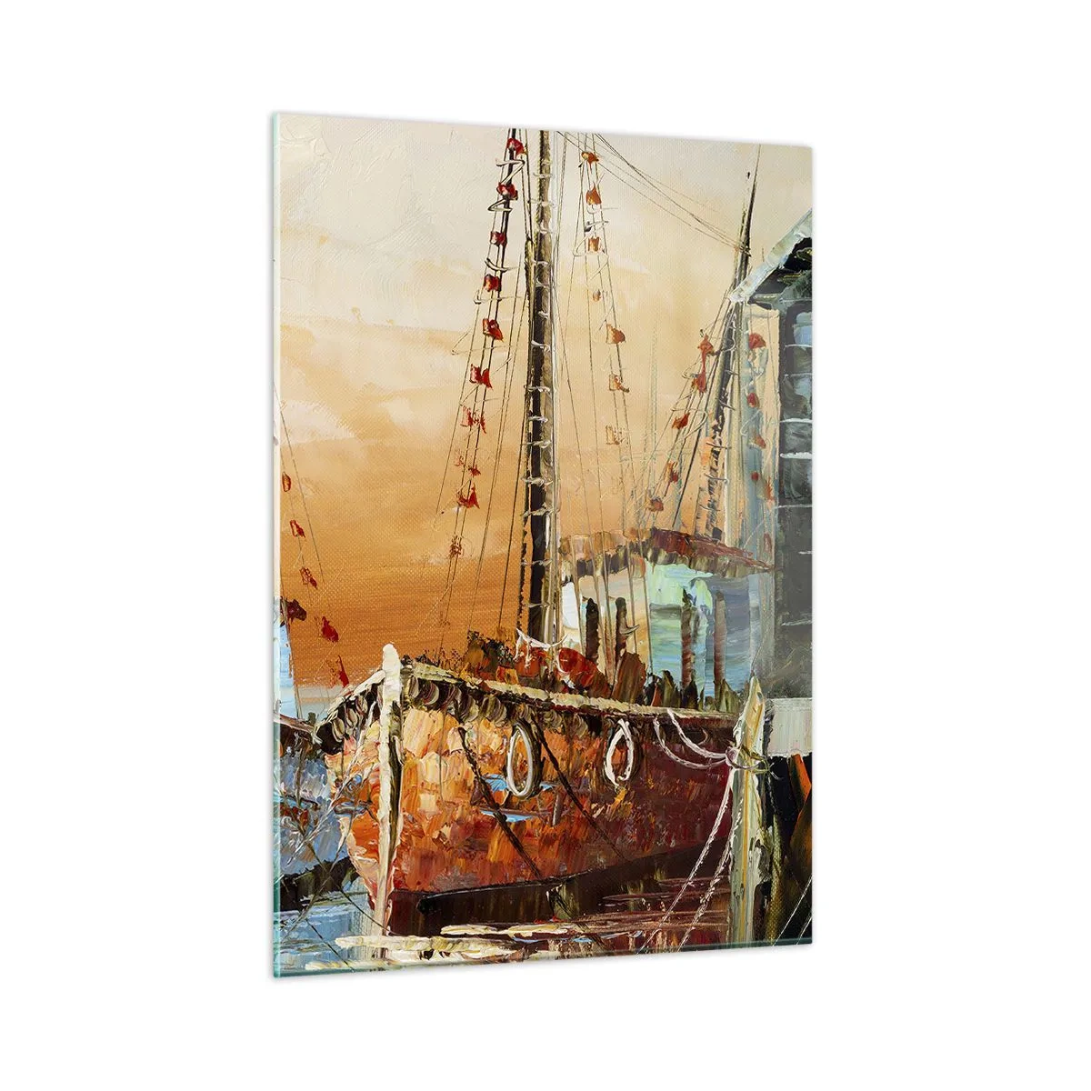 Billede på glas - Fredelig tilbagevenden - 50x70 cm