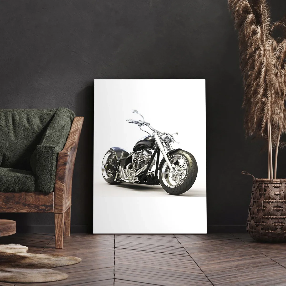 Lærredstryk - Billede på lærred - Styrke med karakter - 50x70 cm
