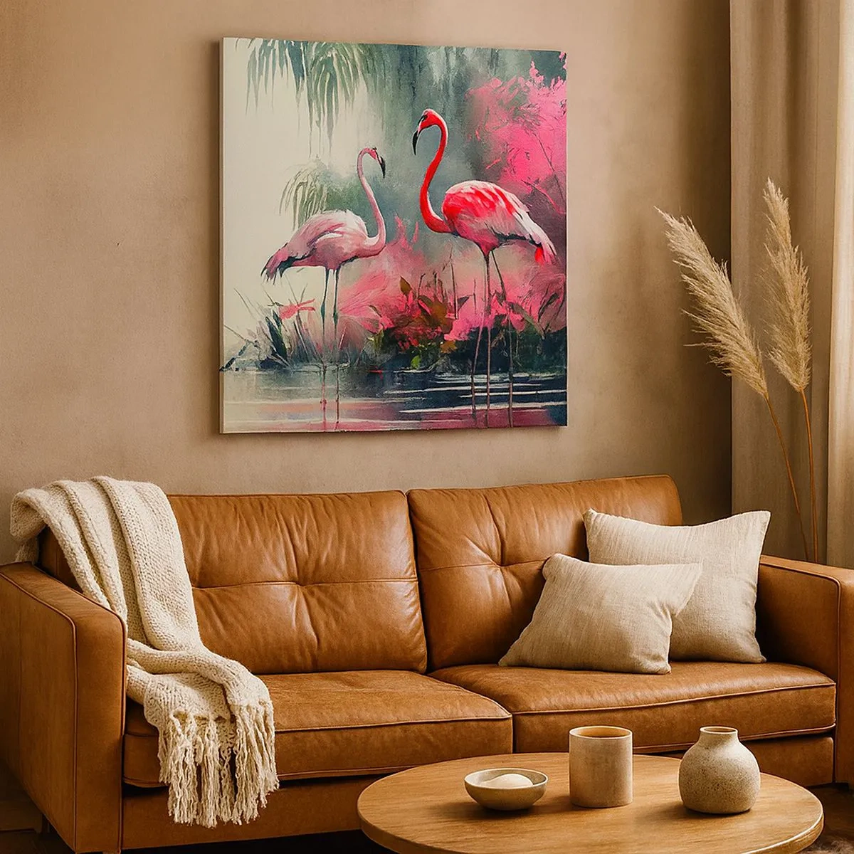 Lærredstryk - Billede på lærred - En lektion i naturlig charme - 30x30 cm