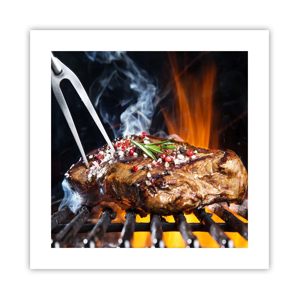 Plakat - Saftig og velduftende - 40x40 cm