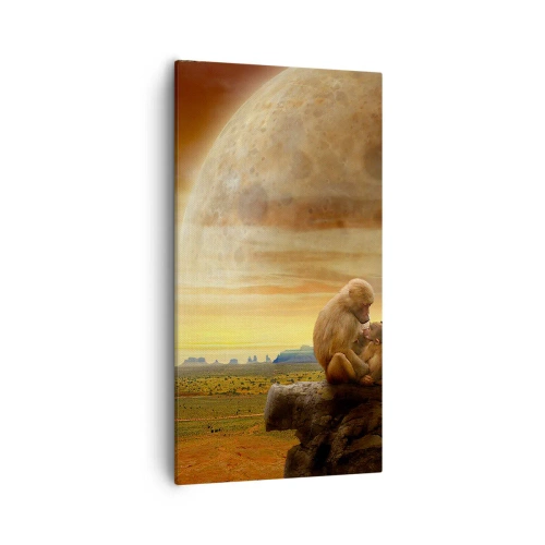 Lærredstryk - Billede på lærred - Kærlighed overalt den samme - 55x100 cm