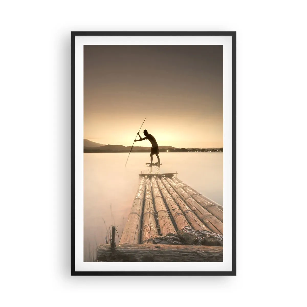 Plakat i sort ramme - Før du hviler - 61x91 cm