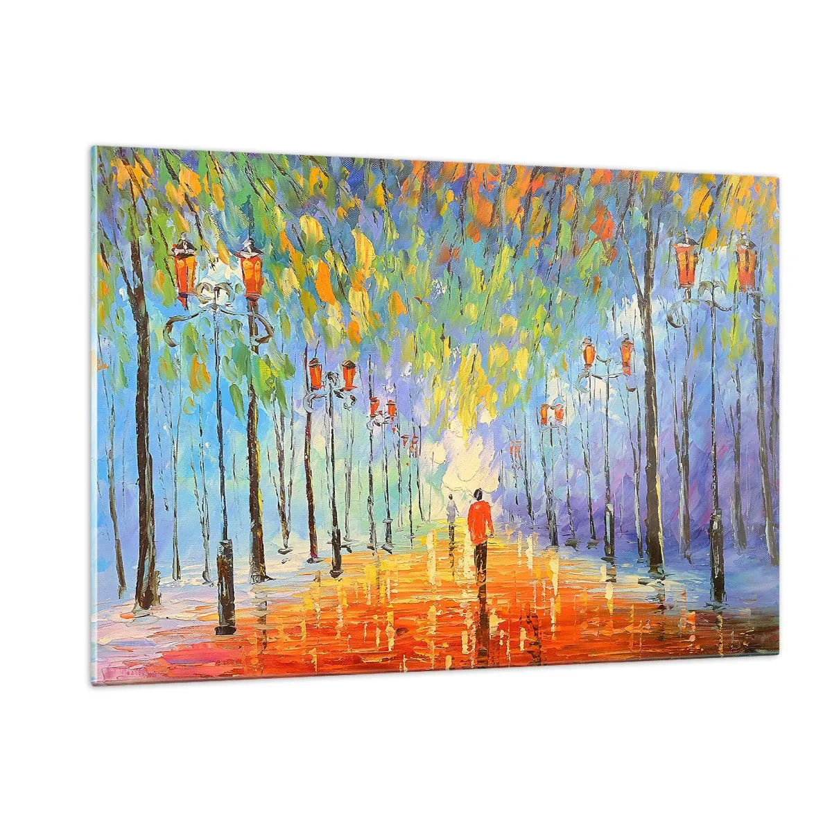 Billede på glas - Nattens sang om regnen - 120x80 cm