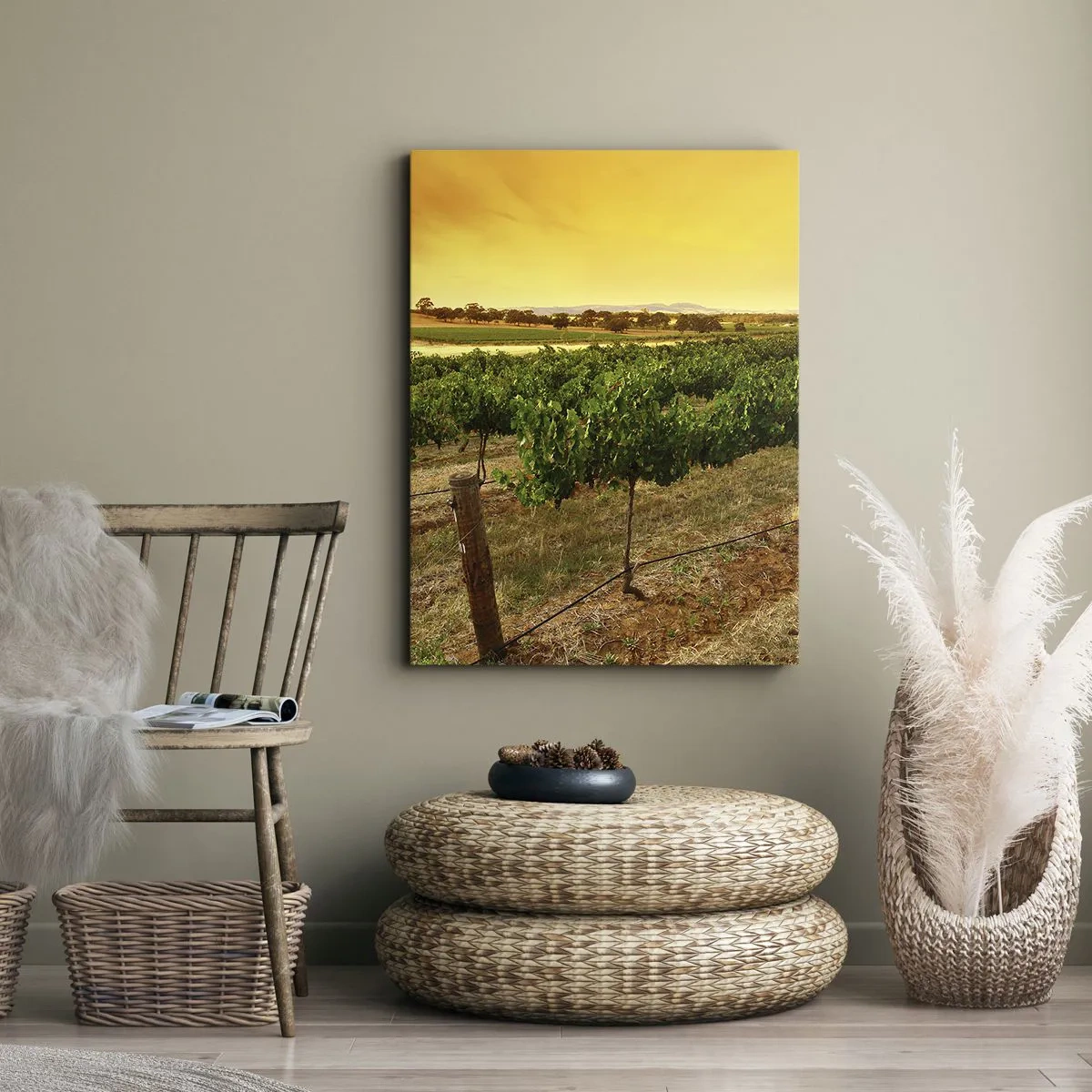 Lærredstryk - Billede på lærred - Drik solen - 50x70 cm