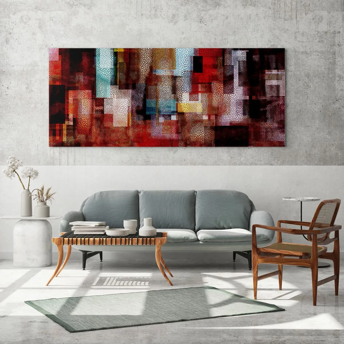 Billede på glas - Forvirring med forvirring - 120x50 cm