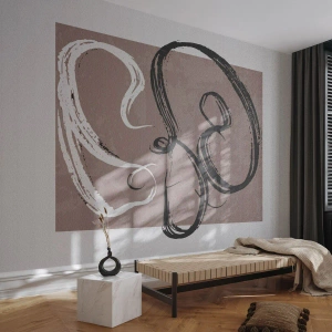 Fototapet Selvklæbende Deluxe Sticker - Komposition - en søgen efter fuldstændighed - Minimalisme, Stykke, Abstraktion - 300x210 cm