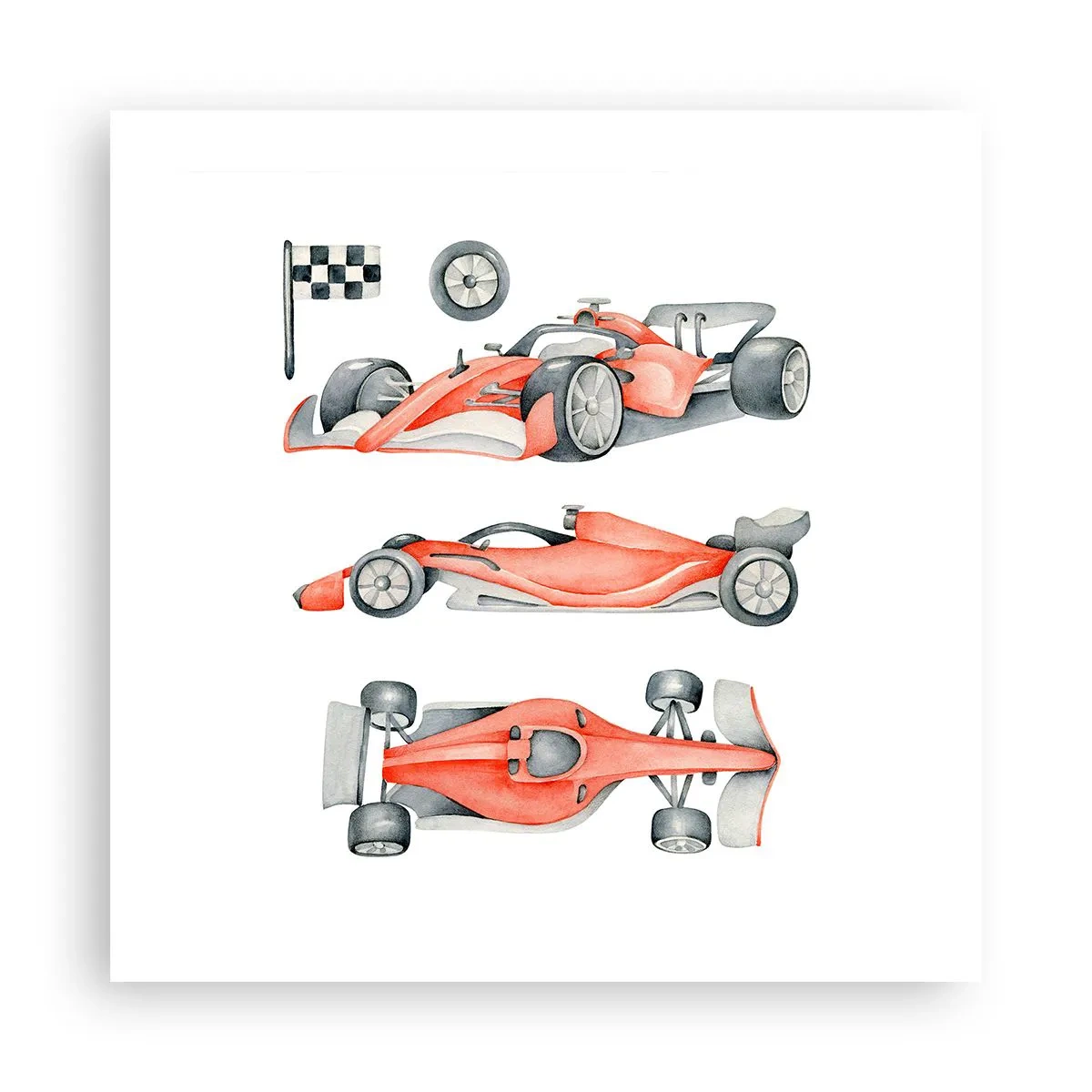 Plakat - At indhente en drøm - 50x50 cm