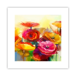 Plakat - Ikke kun rødt - 30x30 cm