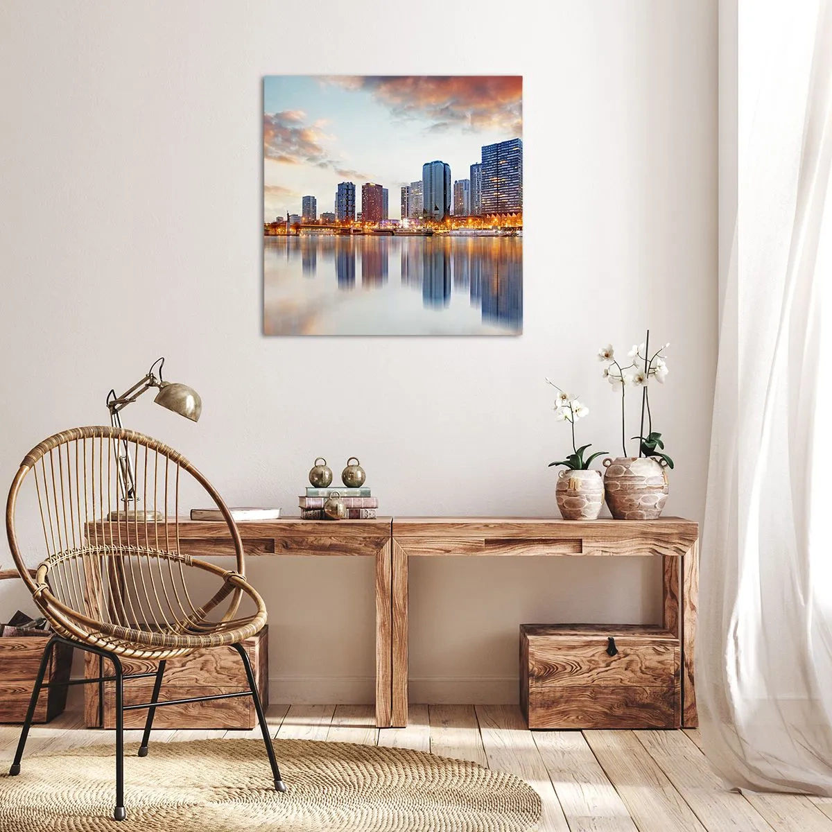 Lærredstryk - Billede på lærred - Den monumentale ro i Paris - 70x70 cm