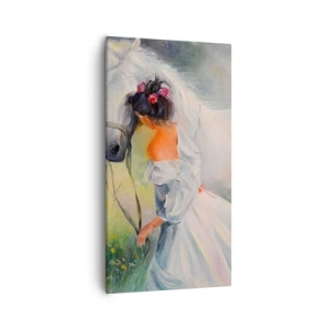 Lærredstryk - Billede på lærred - Som fra en smuk drøm - 55x100 cm