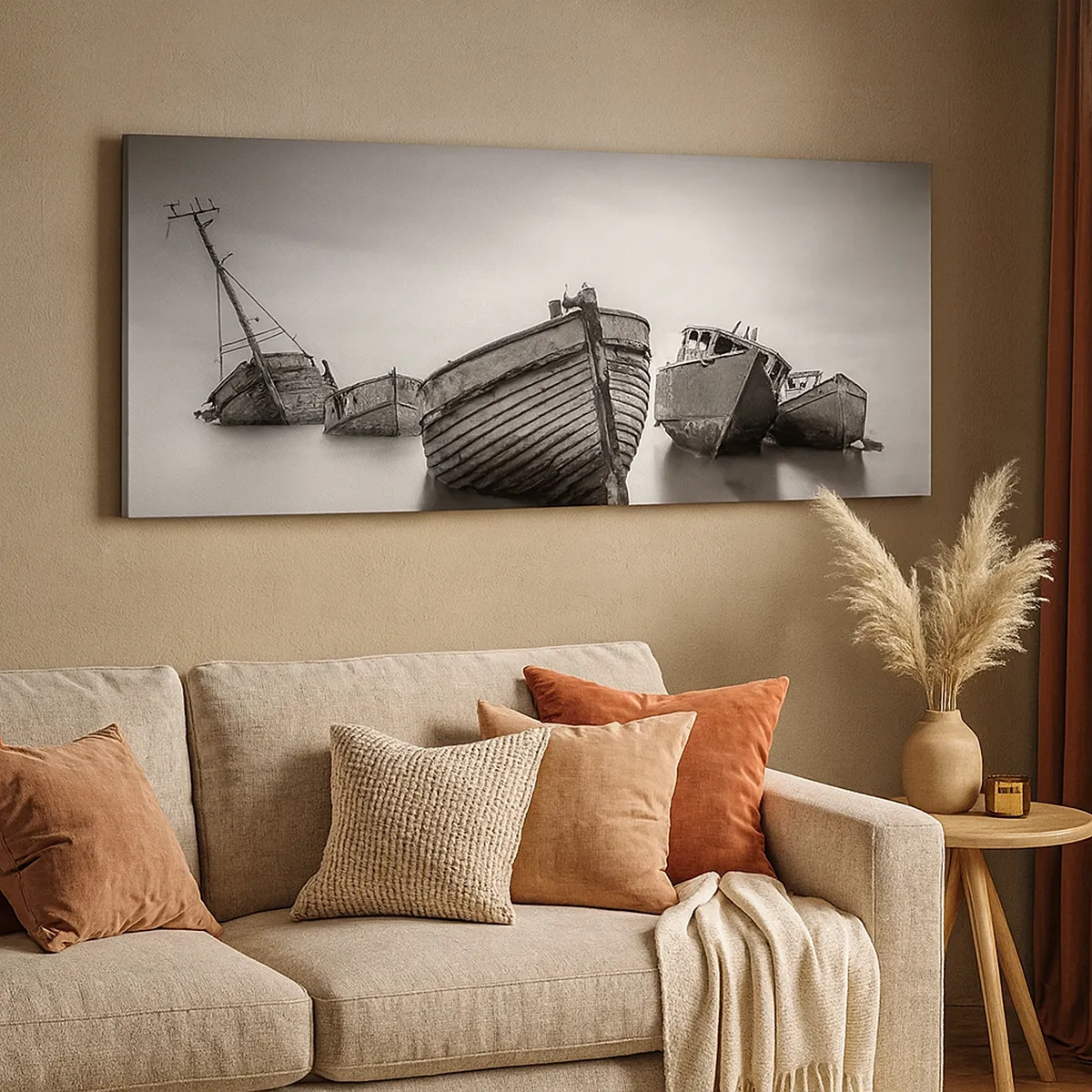 Lærredstryk - Billede på lærred - Nu er det bare minder... - 30x30 cm