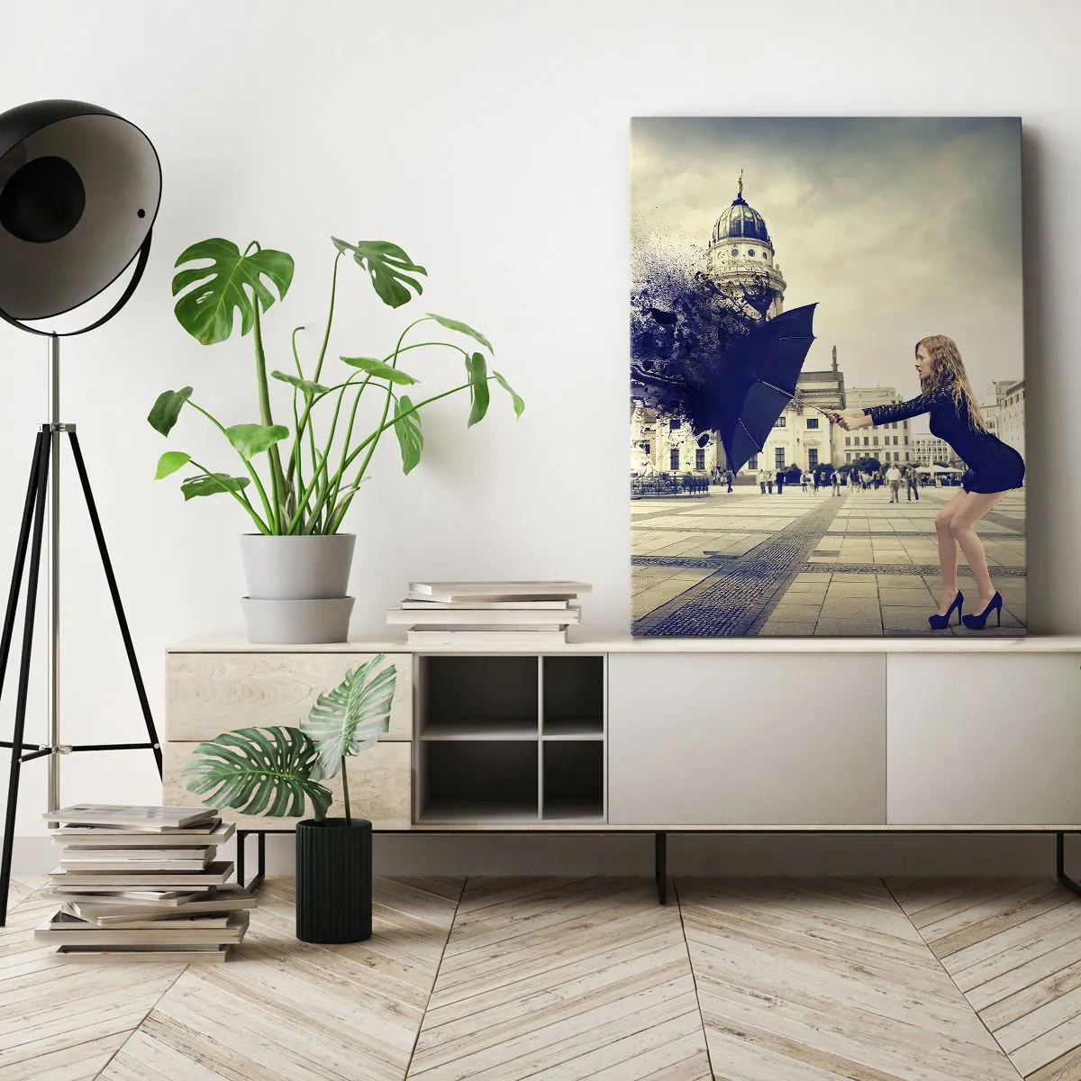 Lærredstryk - Billede på lærred - Der er en sådan vind... - 50x70 cm