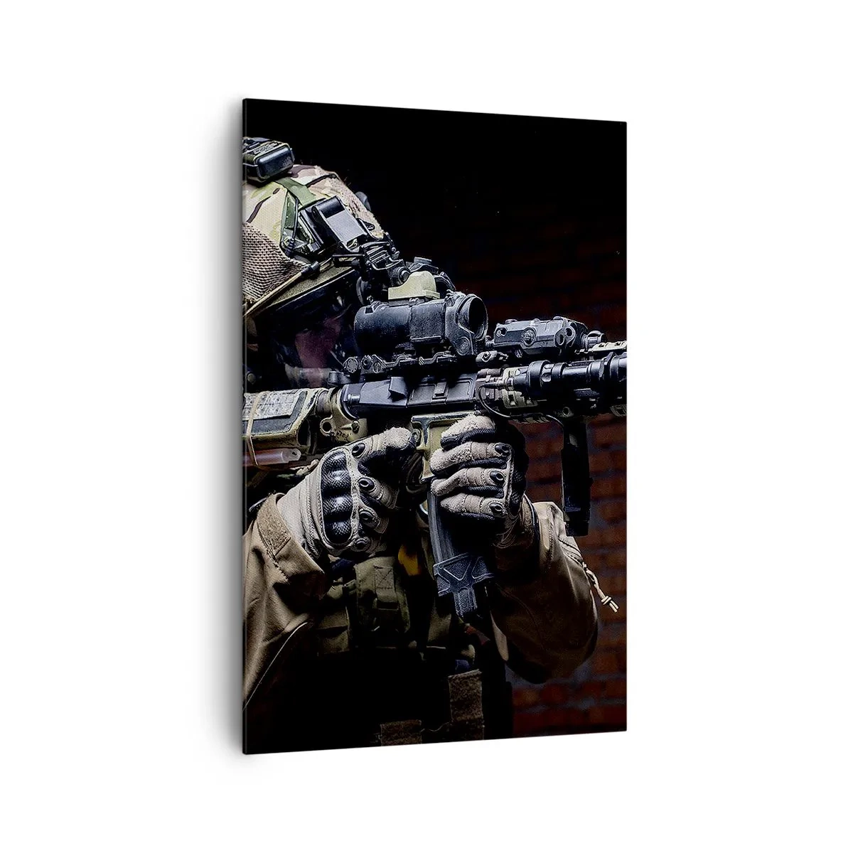 Lærredstryk - Billede på lærred - Dødeligt effektiv - 80x120 cm