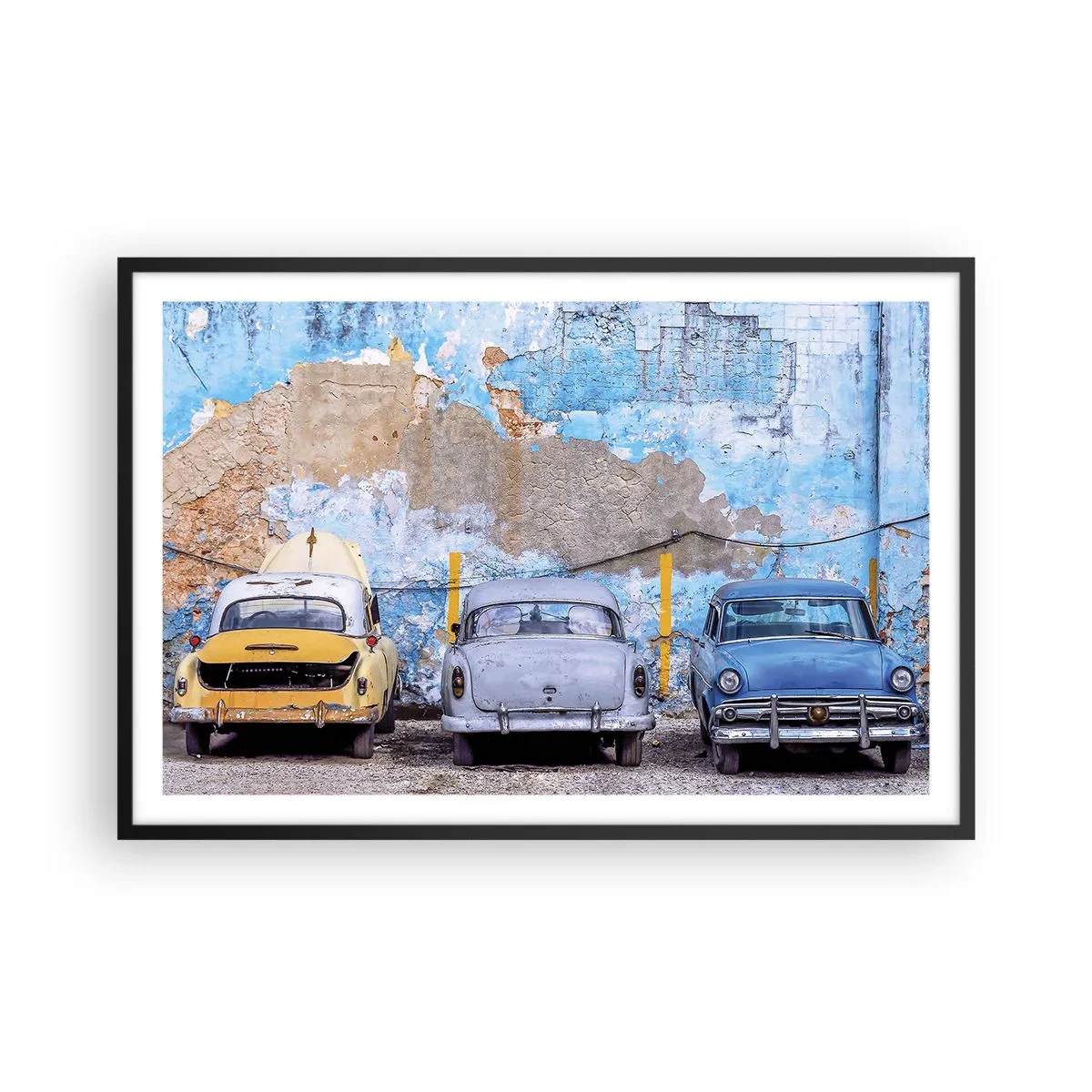 Plakat i sort ramme - Møde for veteraner - 91x61 cm