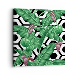 Lærredstryk - Billede på lærred - Symmetrisk komposition fra naturen - 40x40 cm