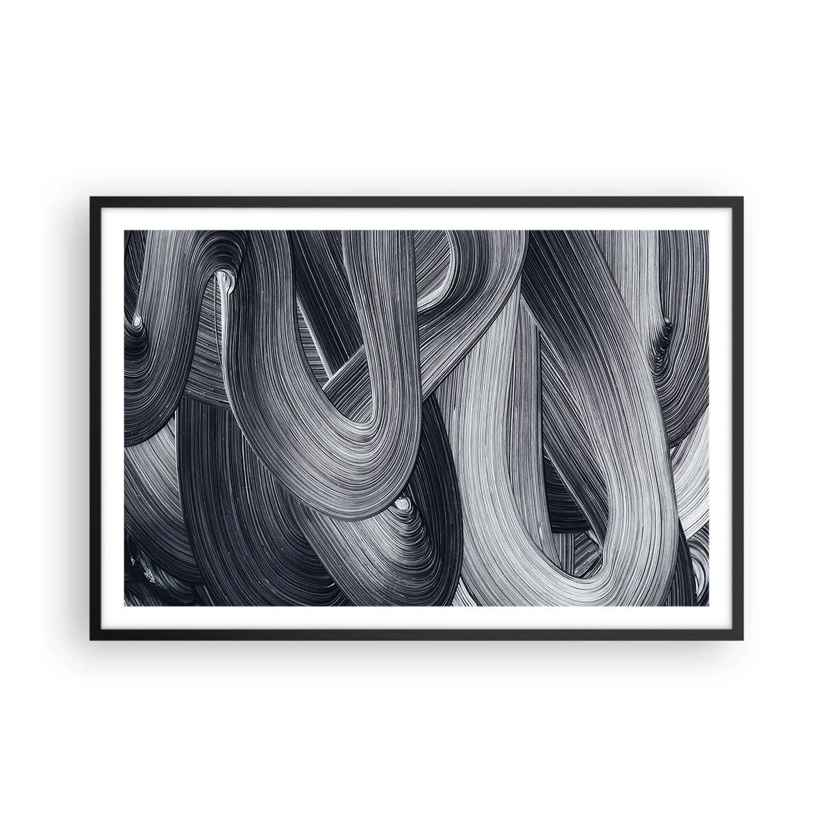 Plakat i sort ramme - Virkelighedens flygtighed - 91x61 cm