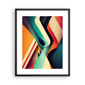 Plakat i sort ramme - Intens komposition - 40x50 cm