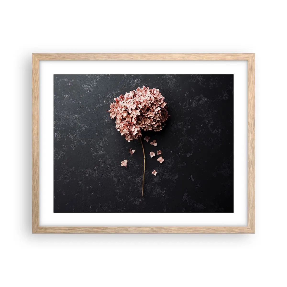 Plakat i ramme af lyst egetræ - Et virkelig romantisk tegn - 50x40 cm