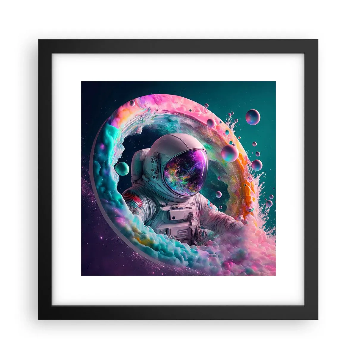 Plakat i sort ramme - Stjerneport - 30x30 cm