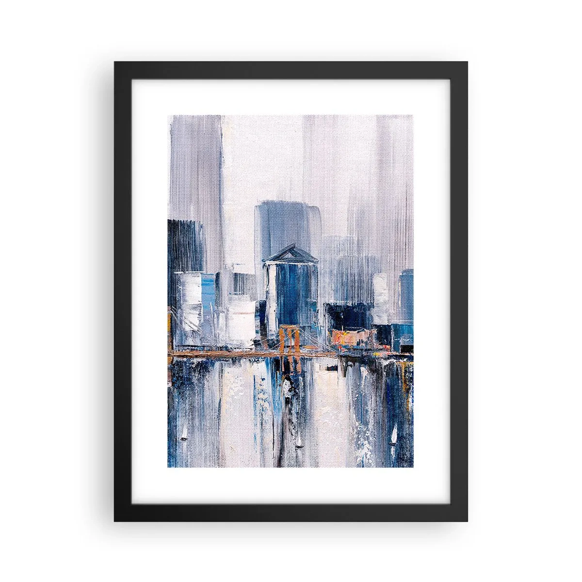 Plakat i sort ramme - Indtryk fra New York - 30x40 cm