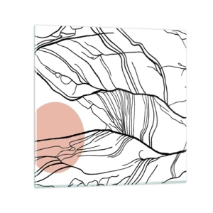 Billede på glas - I et netværk af kviste - 40x40 cm