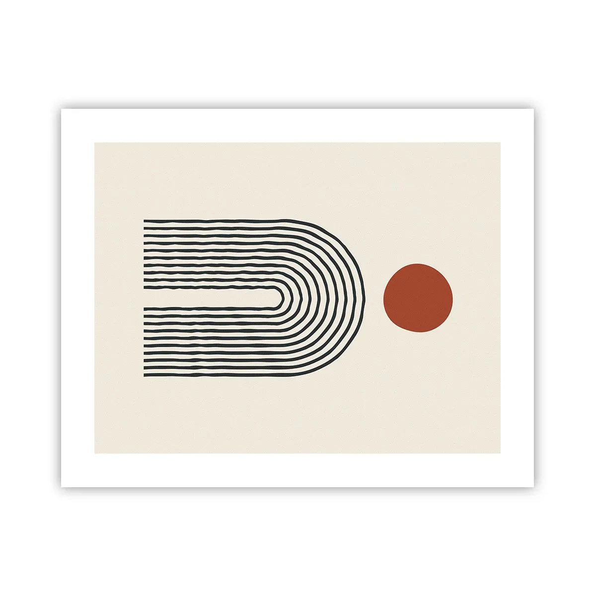 Plakat - Magnetisme af former og farver - 50x40 cm