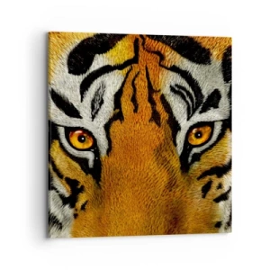 Lærredstryk - Billede på lærred - Truende og smuk - 70x70 cm