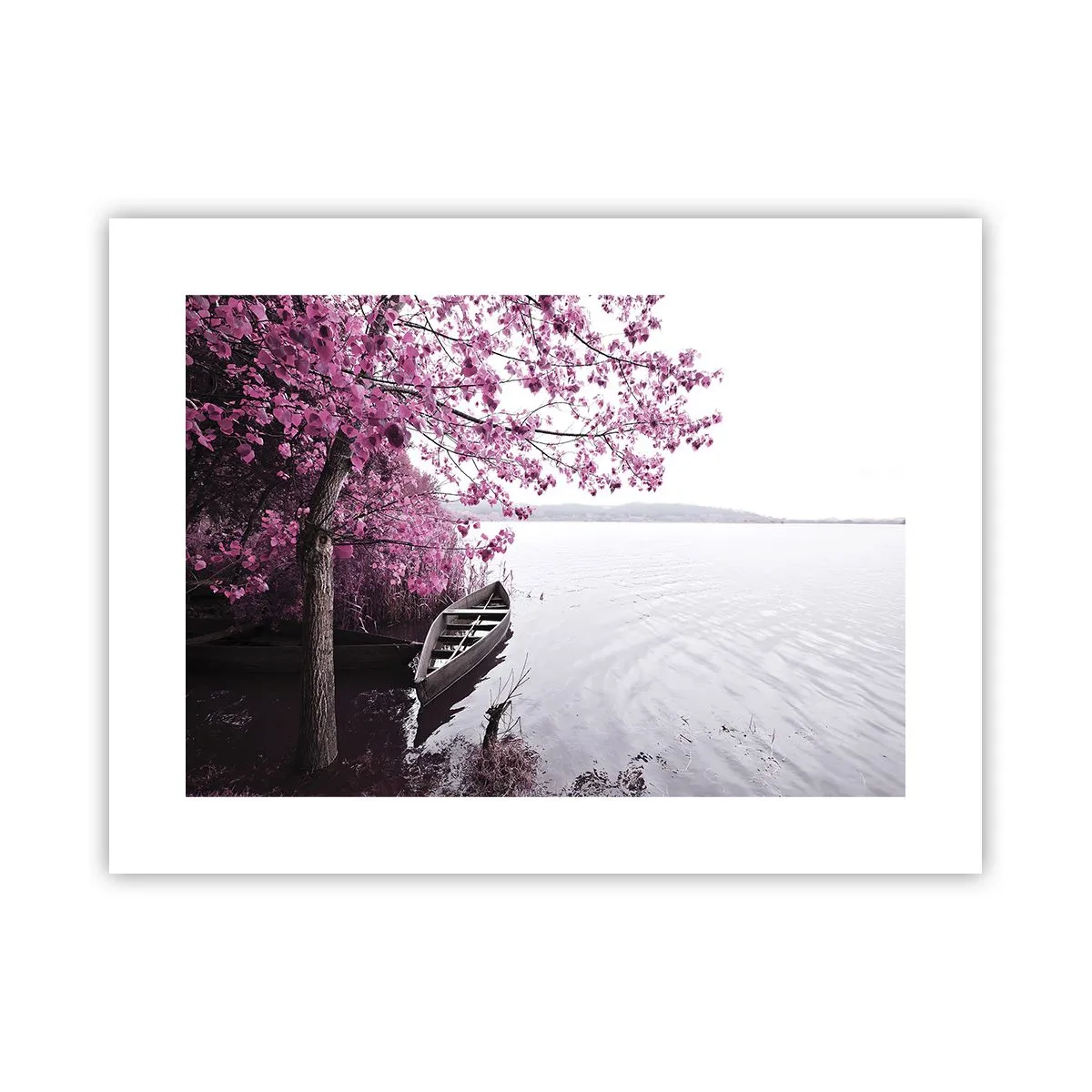 Plakat - I lyserød stilhed - 40x30 cm