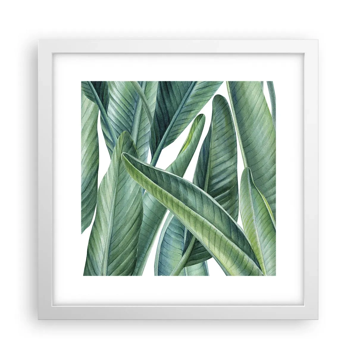 Plakat i hvid ramme - Det grønne i sig selv - 30x30 cm