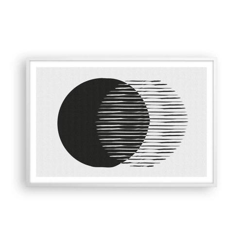 Plakat i hvid ramme - Hans alter ego - 91x61 cm