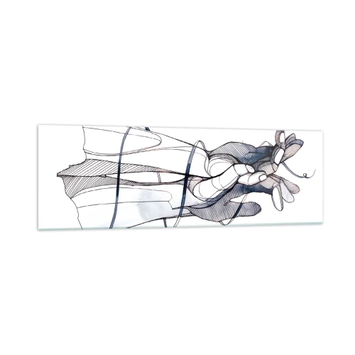 Billede på glas - En undersøgelse af berøring - 160x50 cm