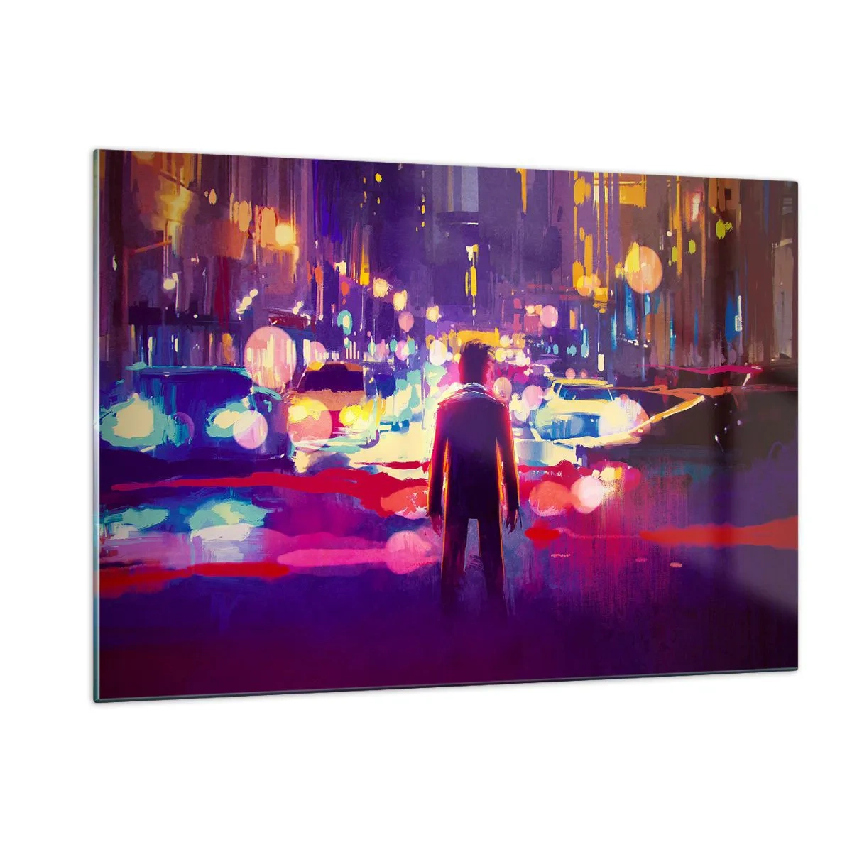 Billede på glas - Nedsænket i lys - 120x80 cm