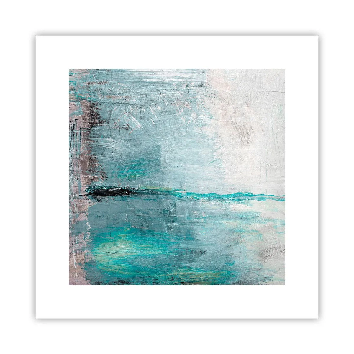 Plakat - Horisontalt med blå farve - 30x30 cm