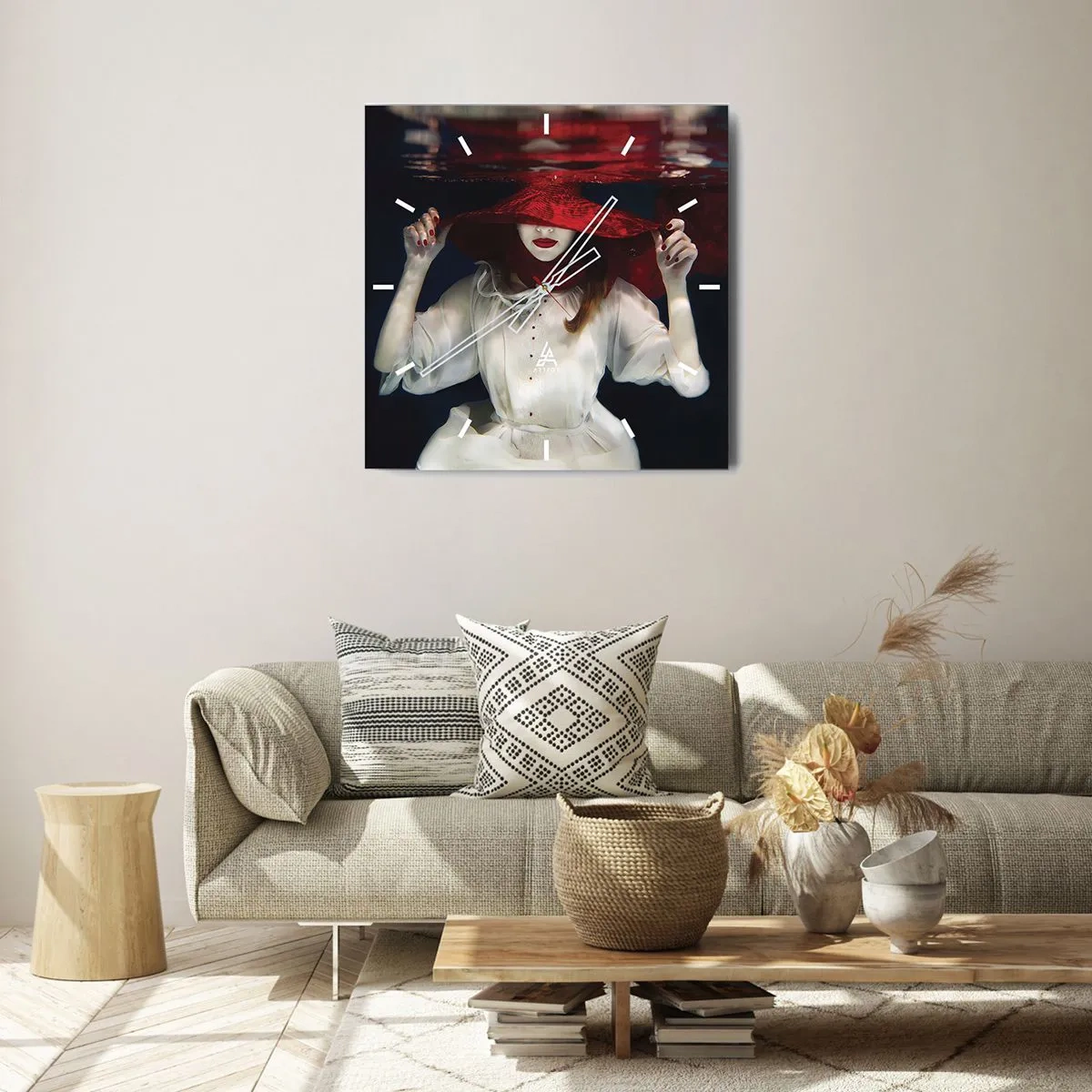 Vægur, Uret - Vidunderkvinden - 40x40 cm