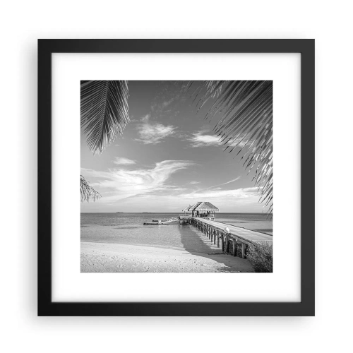 Plakat i sort ramme - Et minde eller en drøm? - 30x30 cm