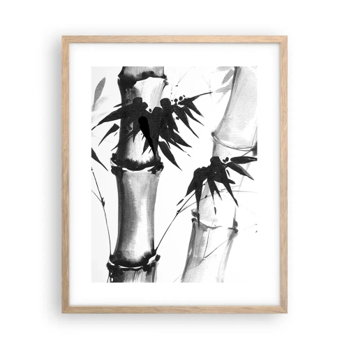 Plakat i ramme af lyst egetræ - Nærbillede af Orienten - 40x50 cm