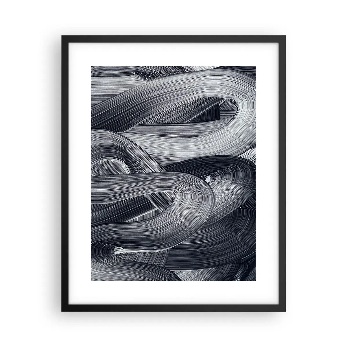 Plakat i sort ramme - Virkelighedens flygtighed - 40x50 cm