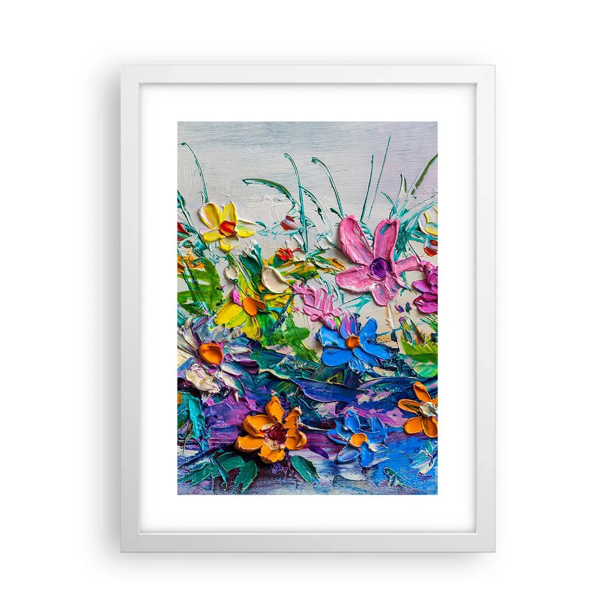 Plakat i hvid ramme - Overhovedet ikke et stilleben - 30x40 cm