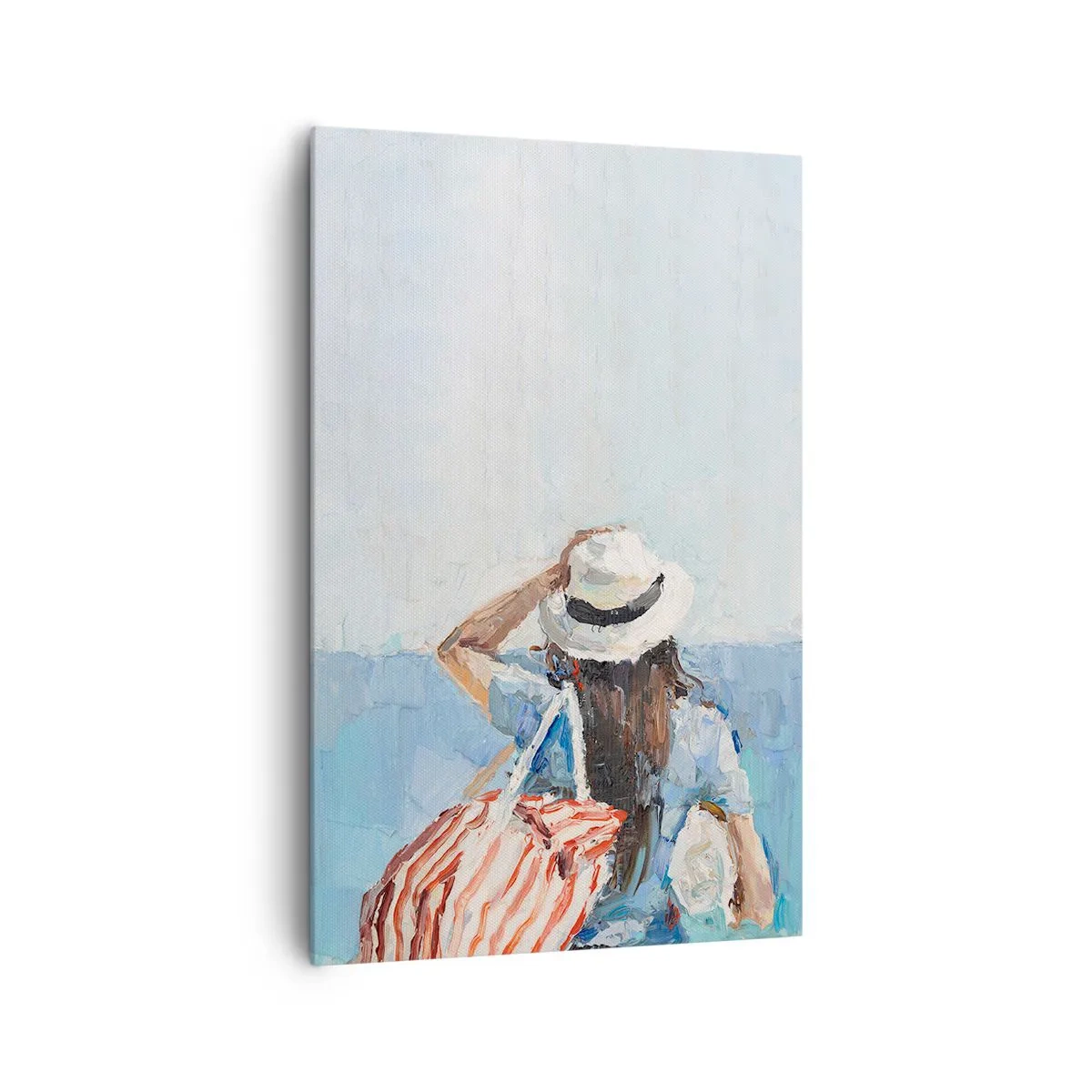 Lærredstryk - Billede på lærred - Velkommen på ferie - 80x120 cm