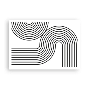 Plakat - På en kurve - 100x70 cm