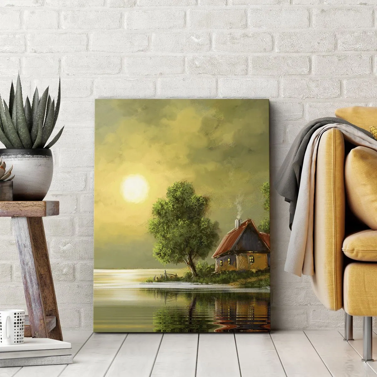 Lærredstryk - Billede på lærred - Smukt, som fra et billede - 45x80 cm