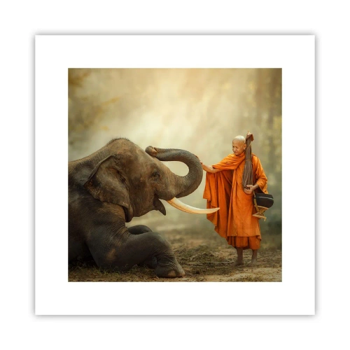 Plakat - Møde på ferien - 30x30 cm