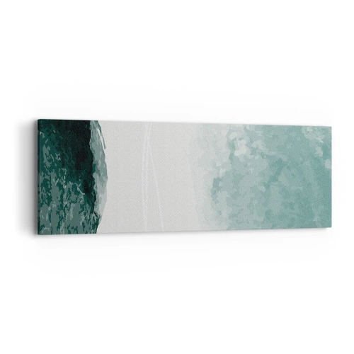 Lærredstryk - Billede på lærred - Et møde med tåge - 90x30 cm