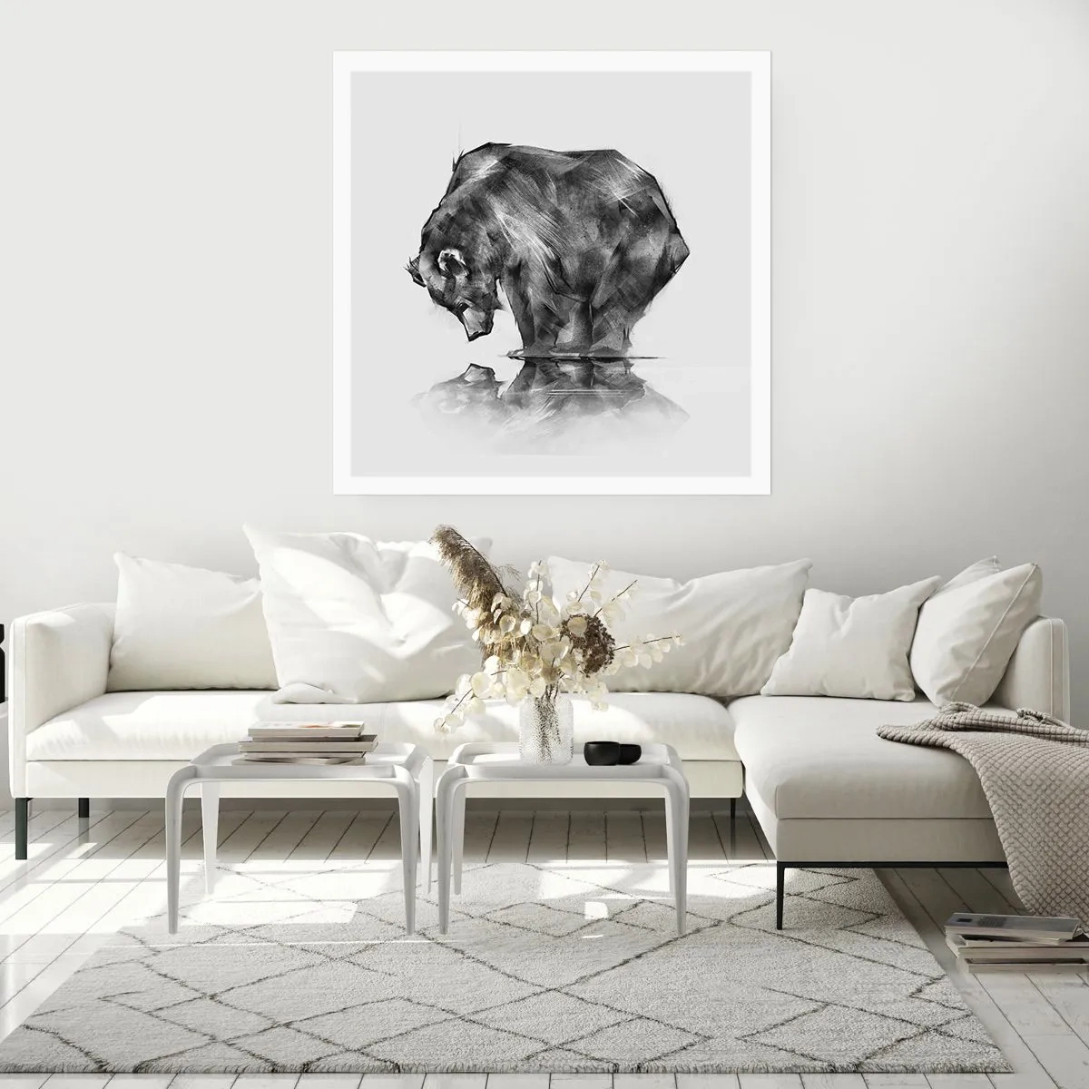 Plakat - Dejligt at se nogen tæt på - 30x30 cm