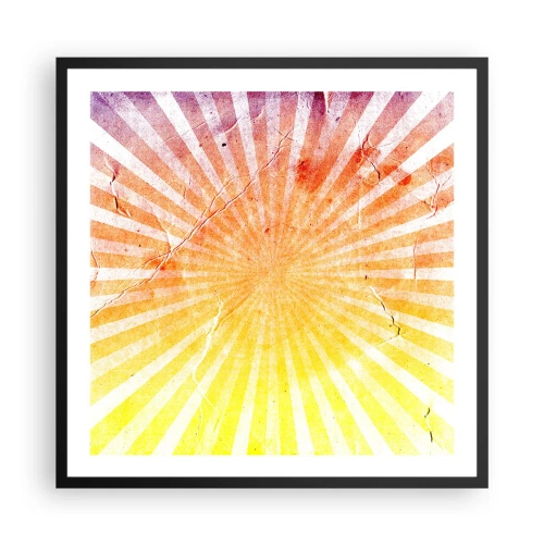 Plakat i sort ramme - Opgange og nedgange - 60x60 cm