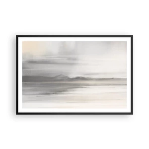 Plakat i sort ramme - En tankevækkende afstand - 91x61 cm