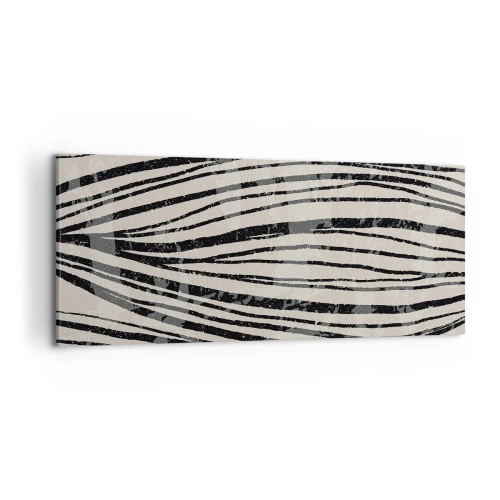 Lærredstryk - Billede på lærred - Et spild af linjer - 100x40 cm